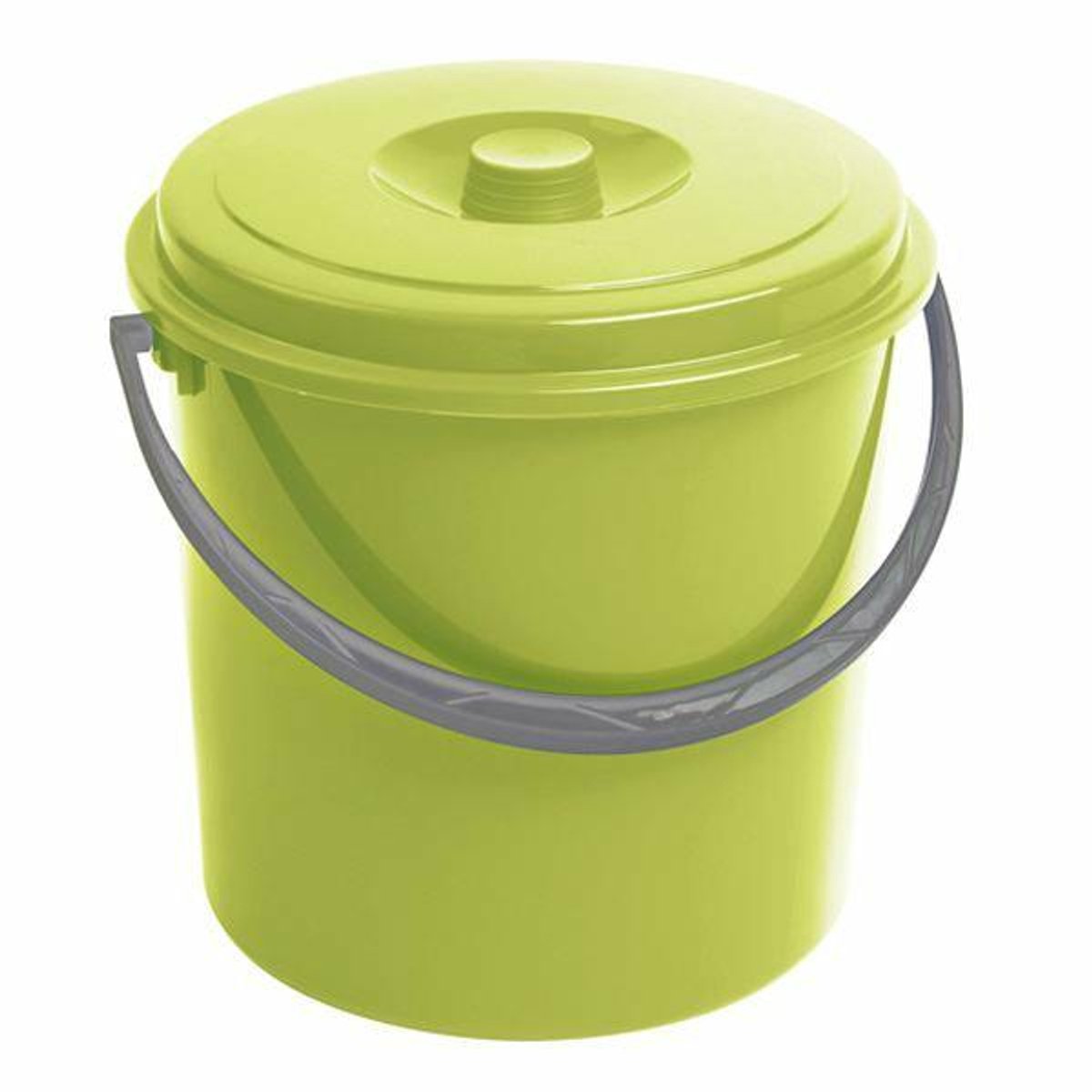 Curver - cubo con tapa - 12l - verde - plástico