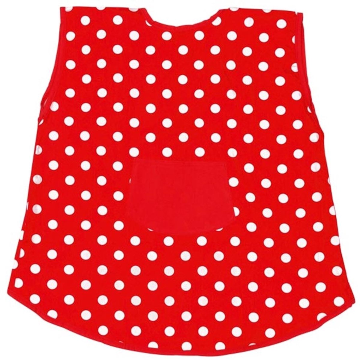 Grembiule Goki - rosso con pois bianchi - cotone - 3 anni