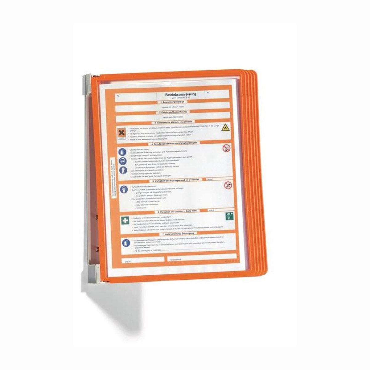 Unbrand sans marque durable vario frame system wall 5, soporte de pared, marcos de polipropileno naranja