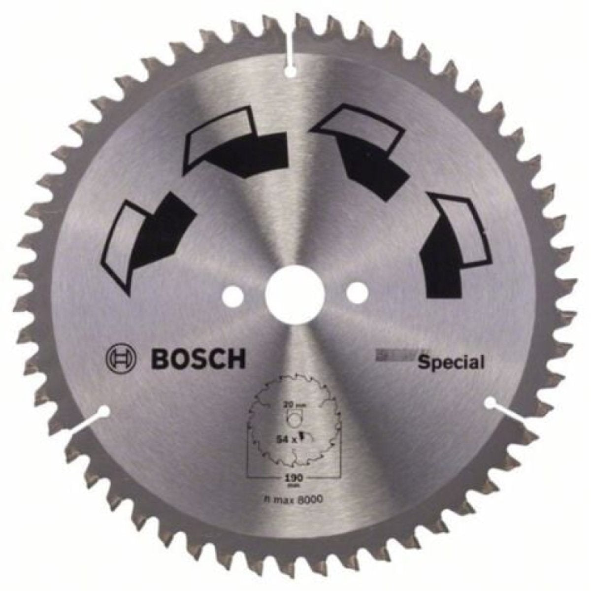 Bosch - hoja de sierra circular especial -190 x 20 x 2,5 mm - 54