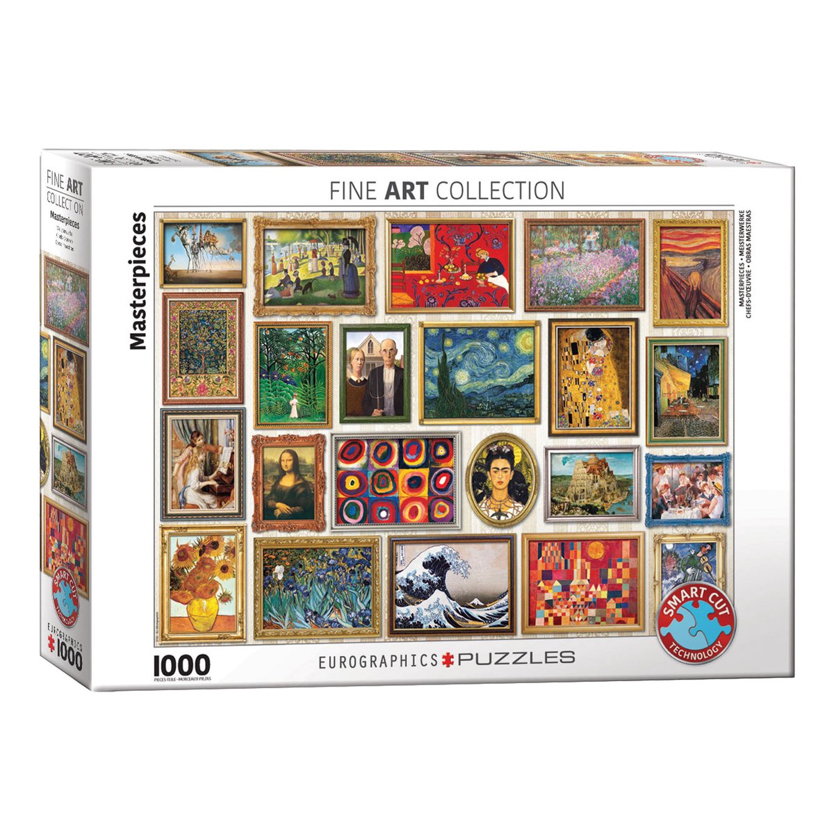 Eurographics - capolavori - 1000 pezzi 68×48 cm (l×a) - puzzle