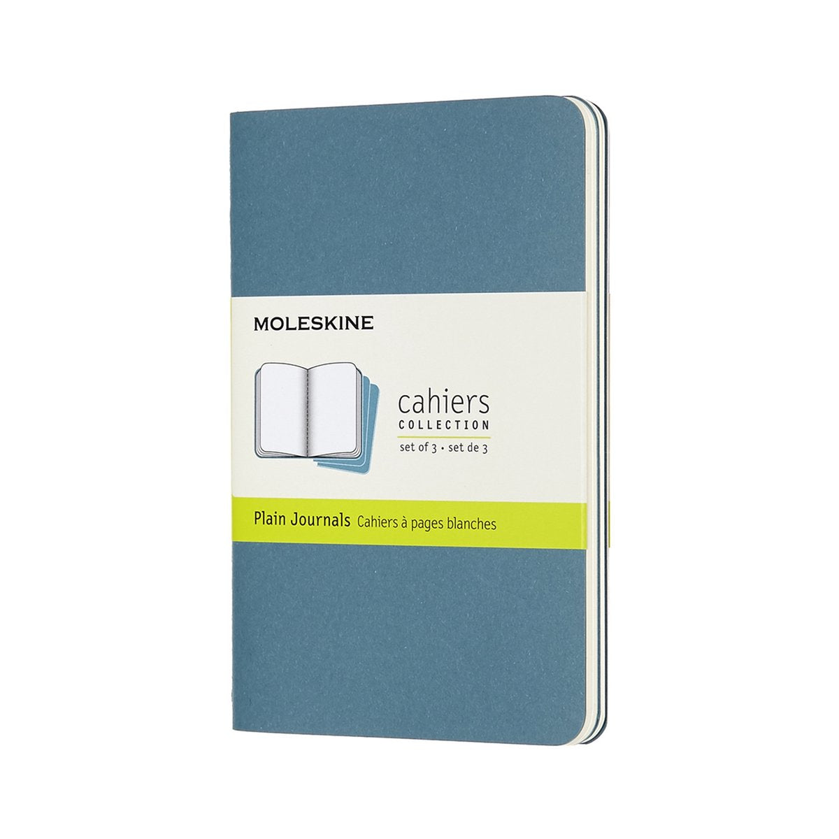 Quaderni cahier Moleskine - tascabili - vuoti - blu - set da 3