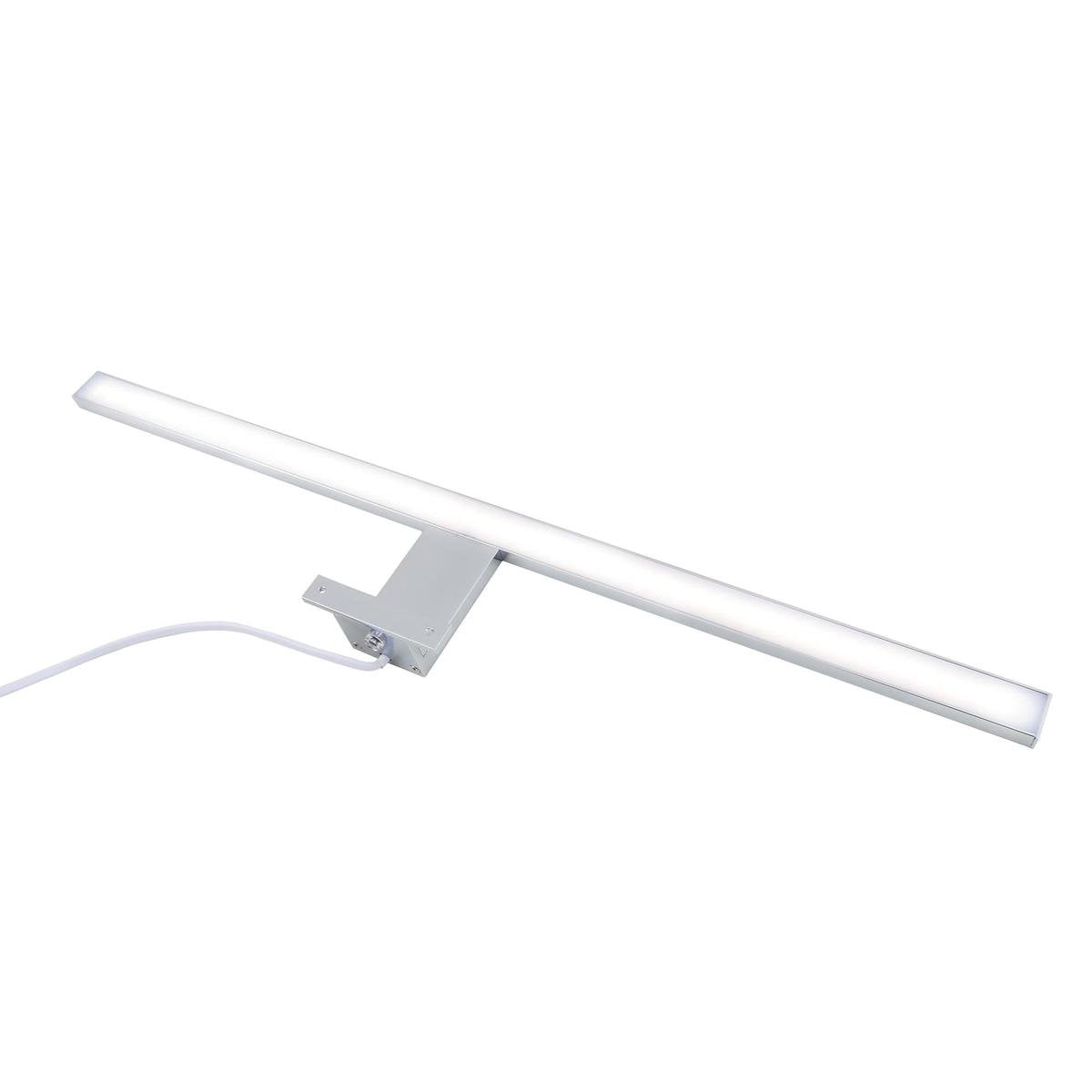 Briloner thin - Lampada da specchio LED - Illuminazione specchio bagno - Luce bianca neutra 4.000k - 8w - 900 lm - Cromo - 60cm