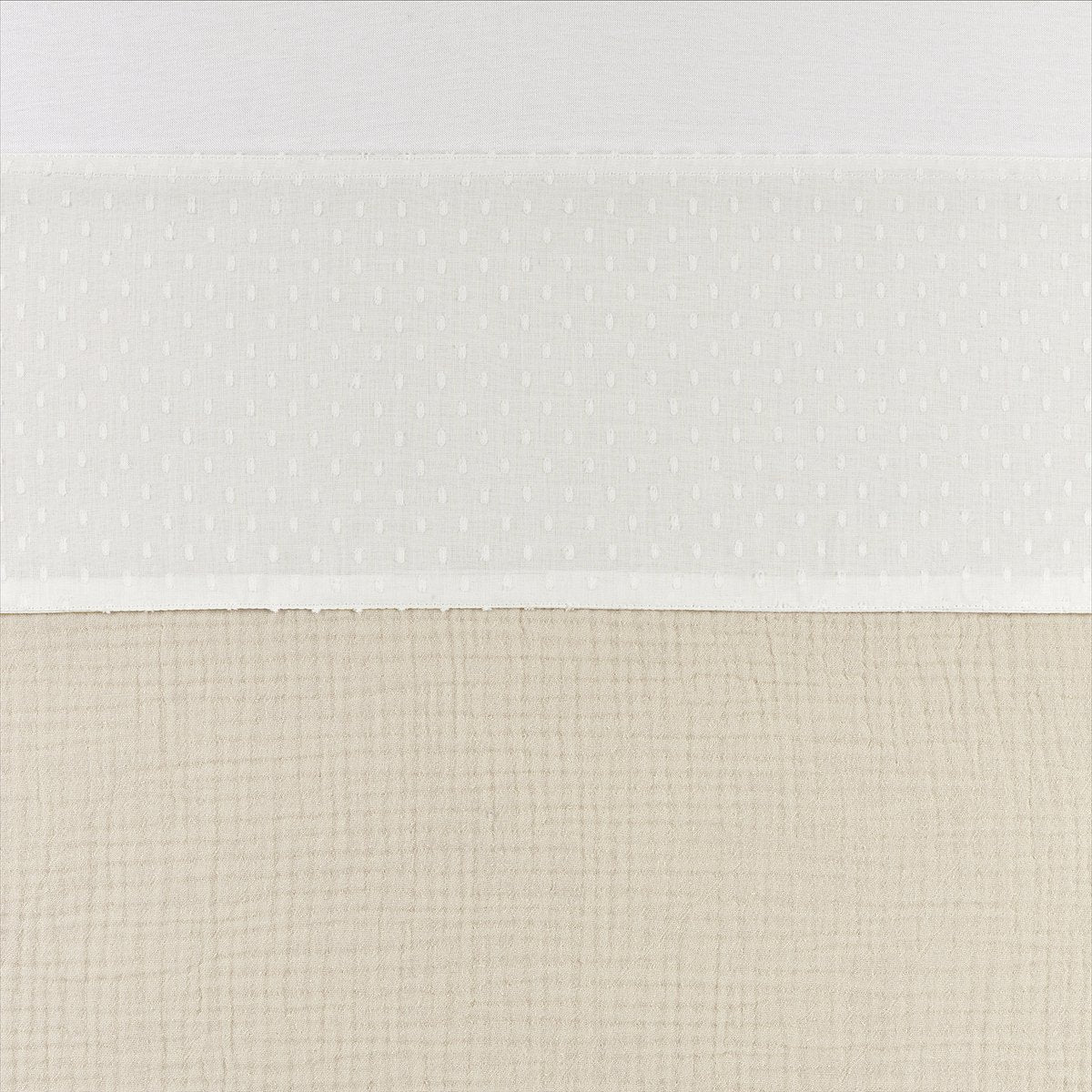 Meyco baby plume ledikant laken - offwhite - 100x150cm - 0.3 tog