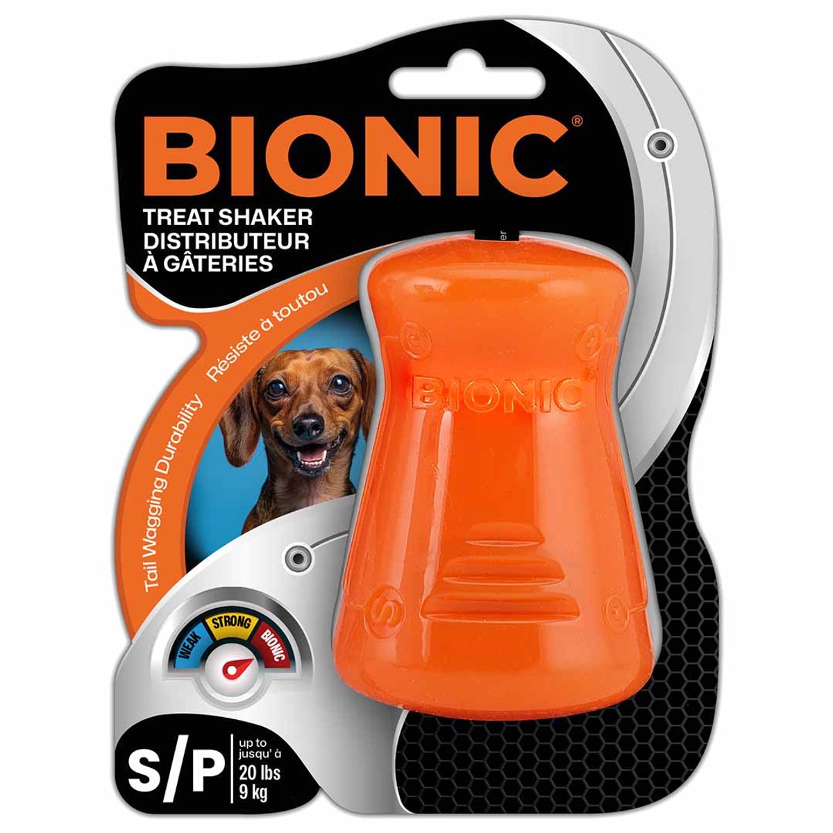 Bionic voederspeeltje treat shaker oranje