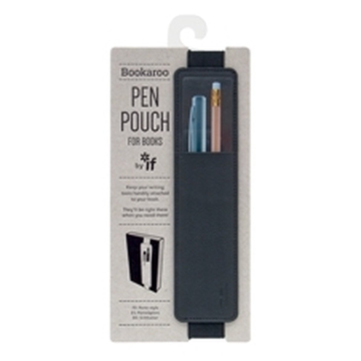 Astuccio portapenne Bookaroo - nero