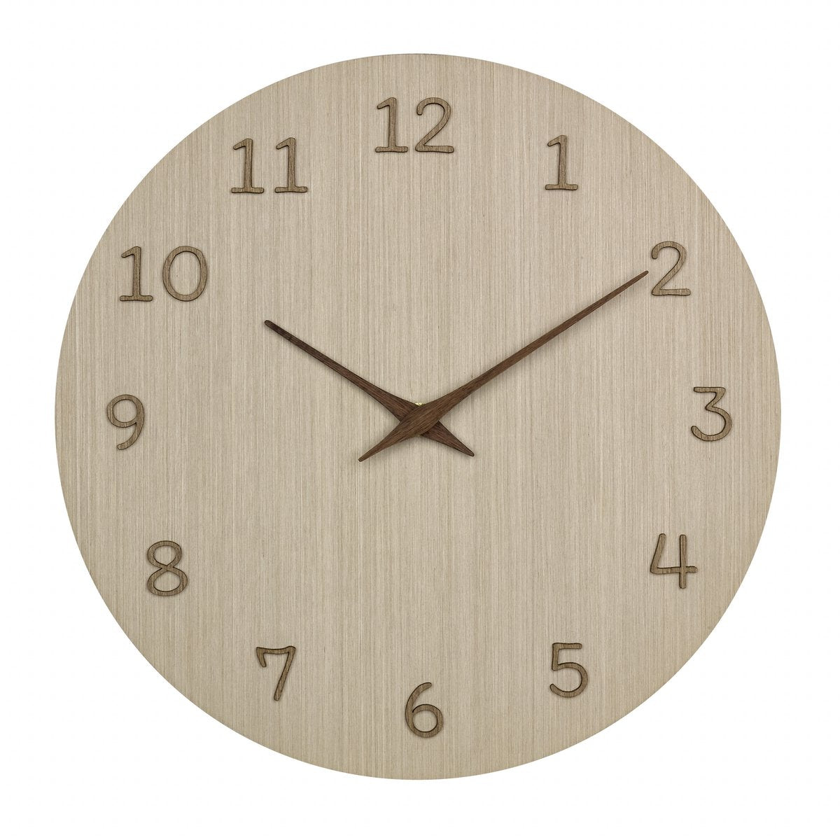 Reloj de pared tfa dostmann tfa - color madera natural - d30 cm - madera - reloj de pared - redondo