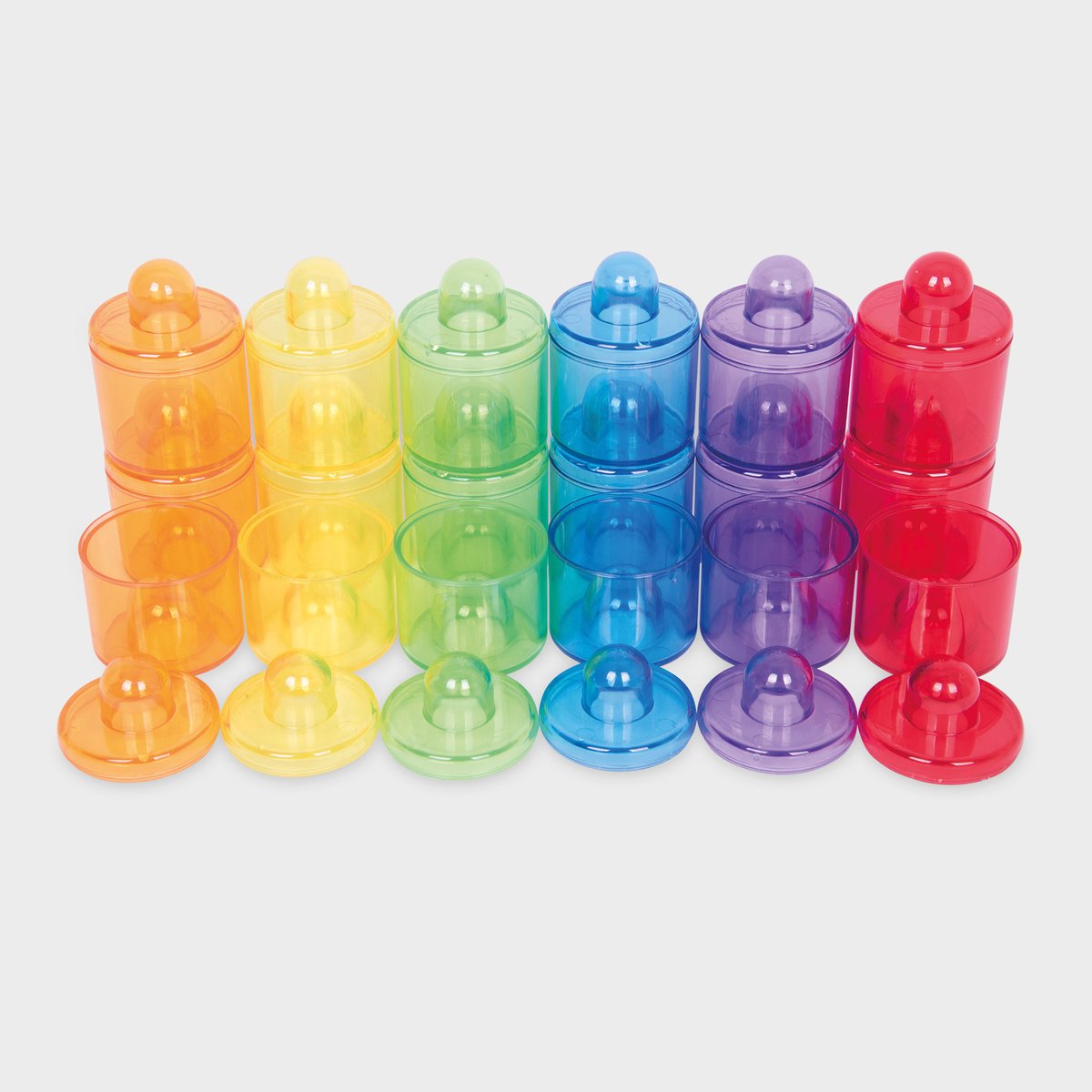 Tickit ® maceteros de colores transparentes