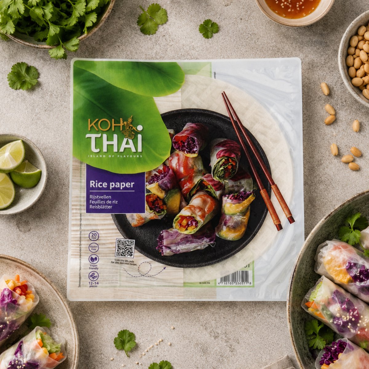 Koh thai rijstvellen 10 x 100 gram