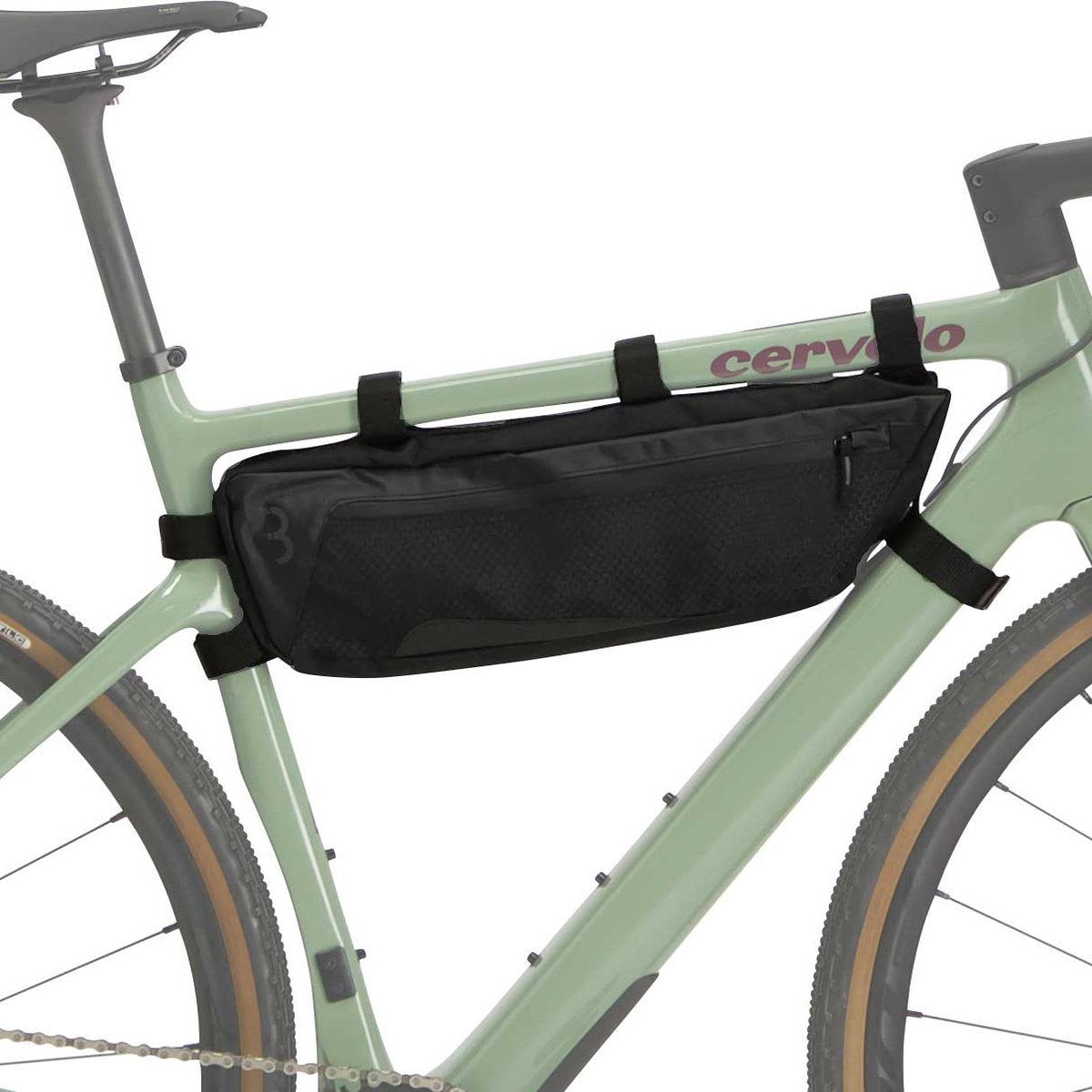 Bbb bolsa para cuadro de ciclismo bicicleta de carretera bicicleta de grava 4 litros - bolsa para bicicleta resistente al agua - ajustable - bolsas para bicicleta - middle mate medium bsb-142