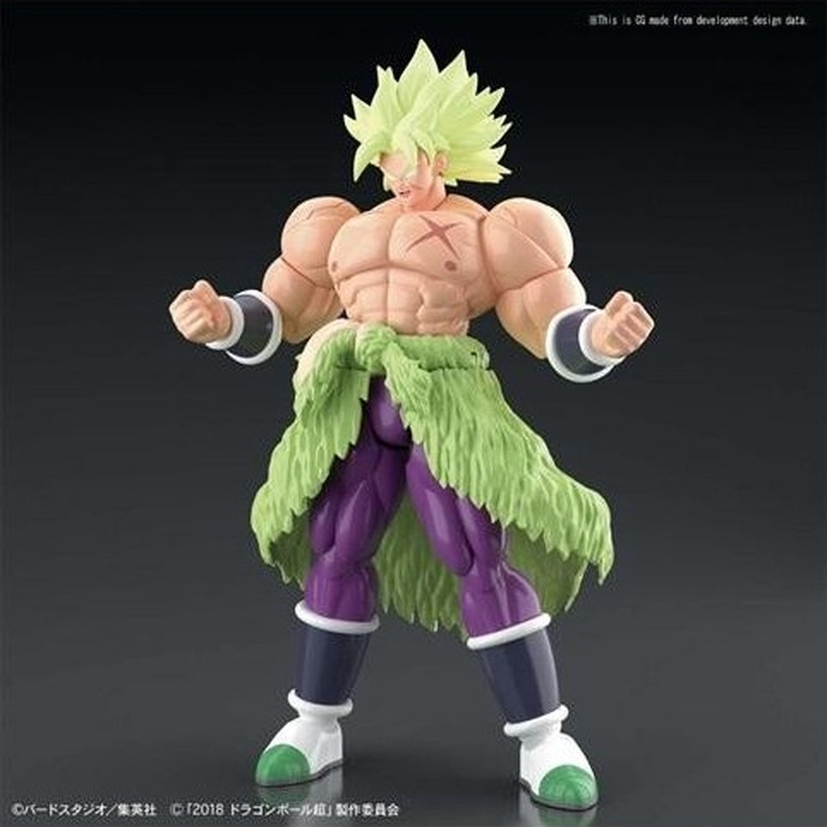 Film Dragon Ball senza marchio senza marchio: kit modello Super Saiyan Broly a piena potenza