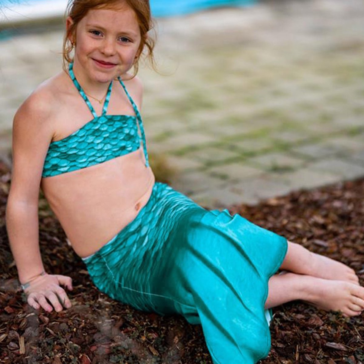 Sirene Kuaki - set per bambini turchese - xs - 6 anni