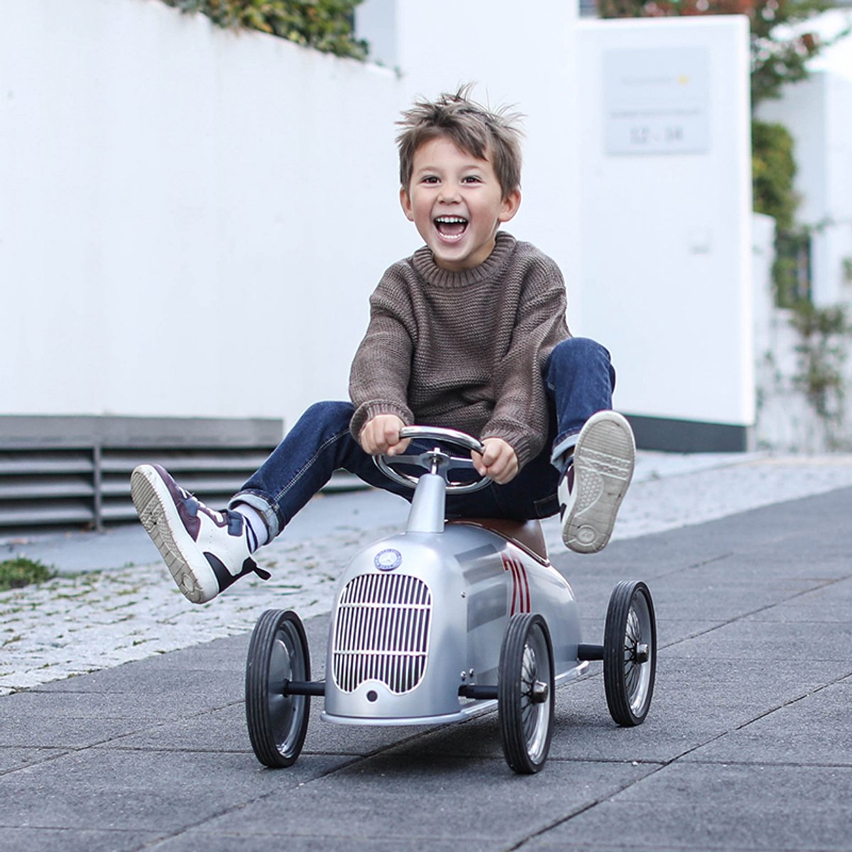 Baghera loopauto - mercedes benz w25 - 90x41x38cm - verover de baan in stijl - 2 jaar