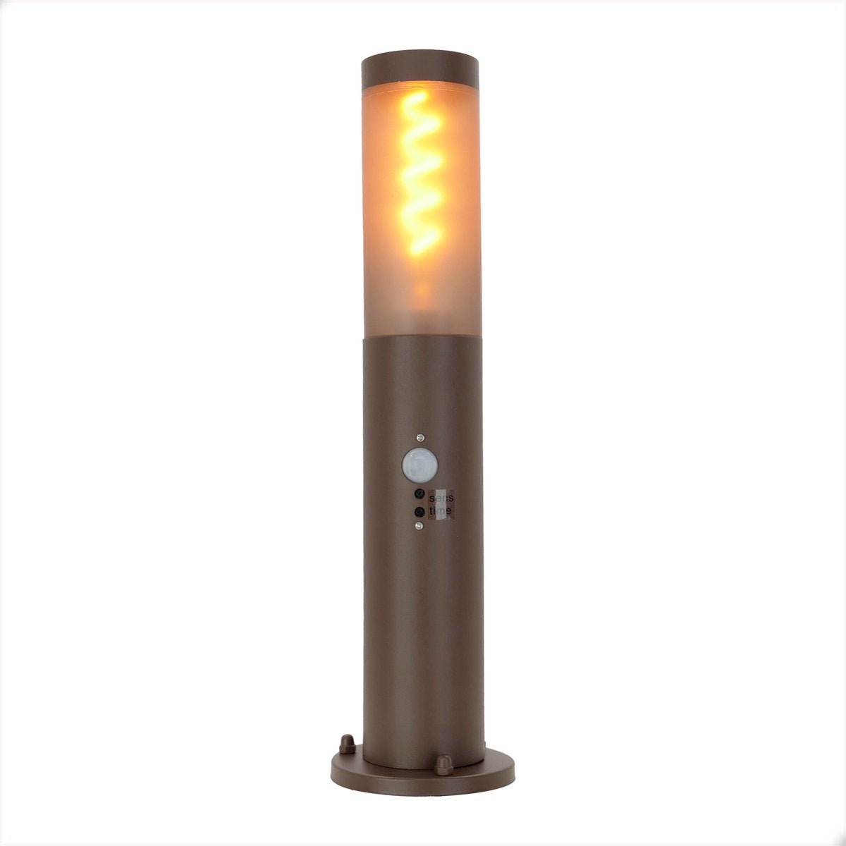 Lampada da terra Eglo Helsinki - lampada da terra per esterni - sensore - e27 - 45 cm - marrone