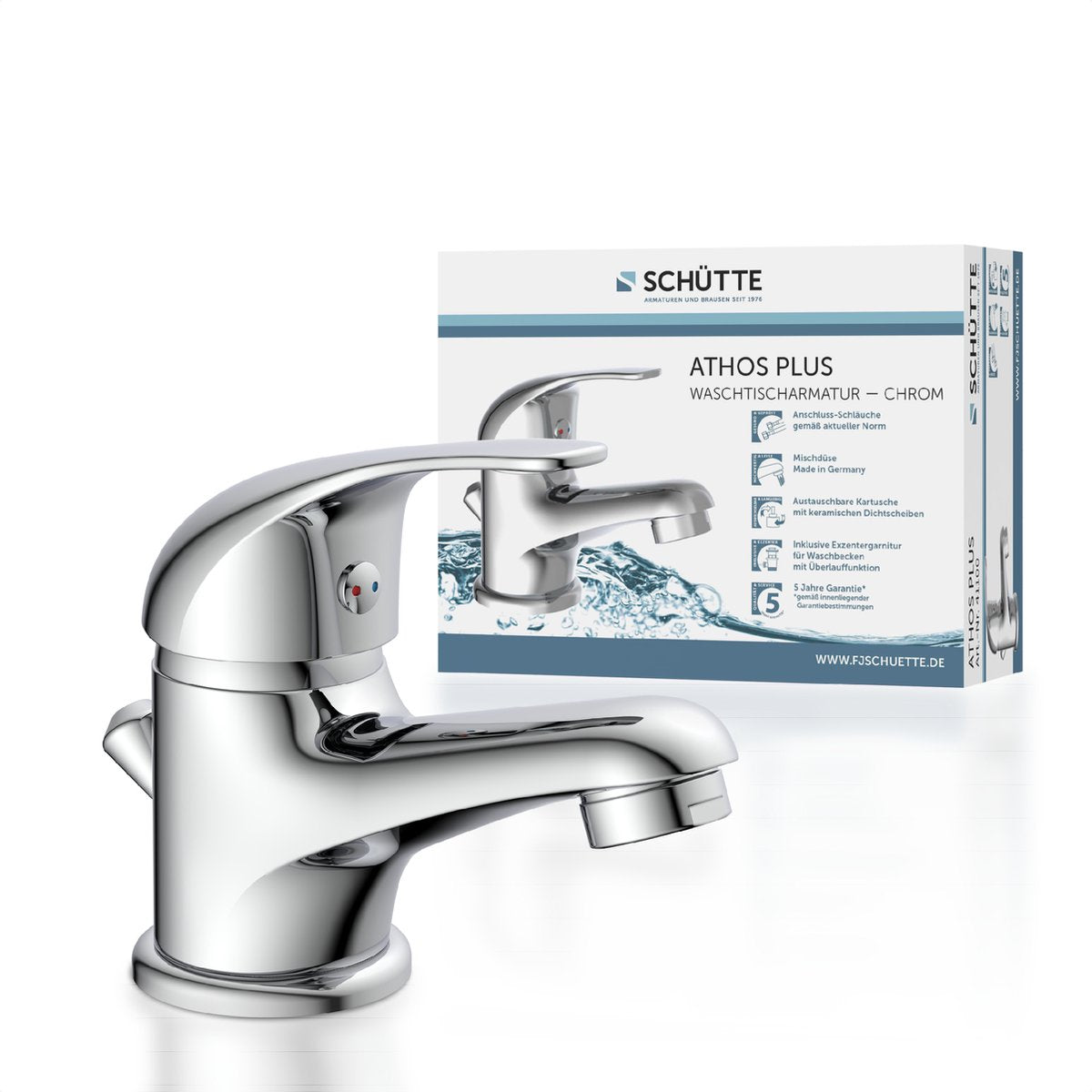 Ngk schutte athos plus lavabo merane monocomando | cromo 41100