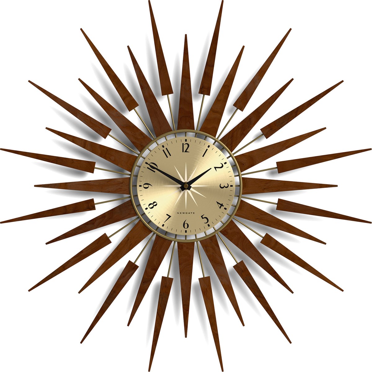Newgate pluto - reloj de pared - madera oscura