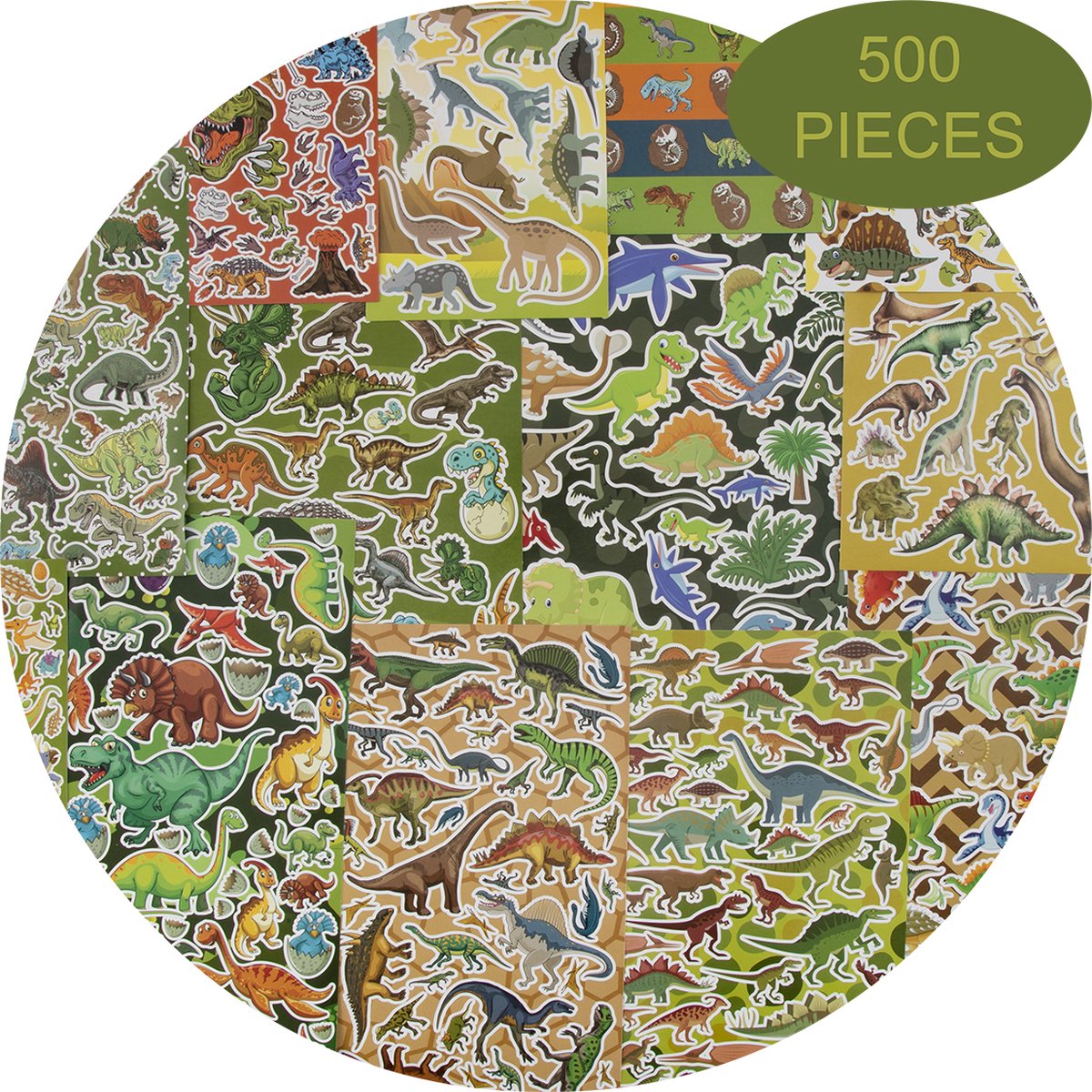 Mega Stickerset Dinosaurus, 500º.