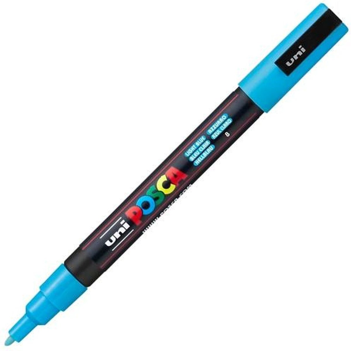 Evidenziatore Posca pc-3m azzurro 6 pezzi