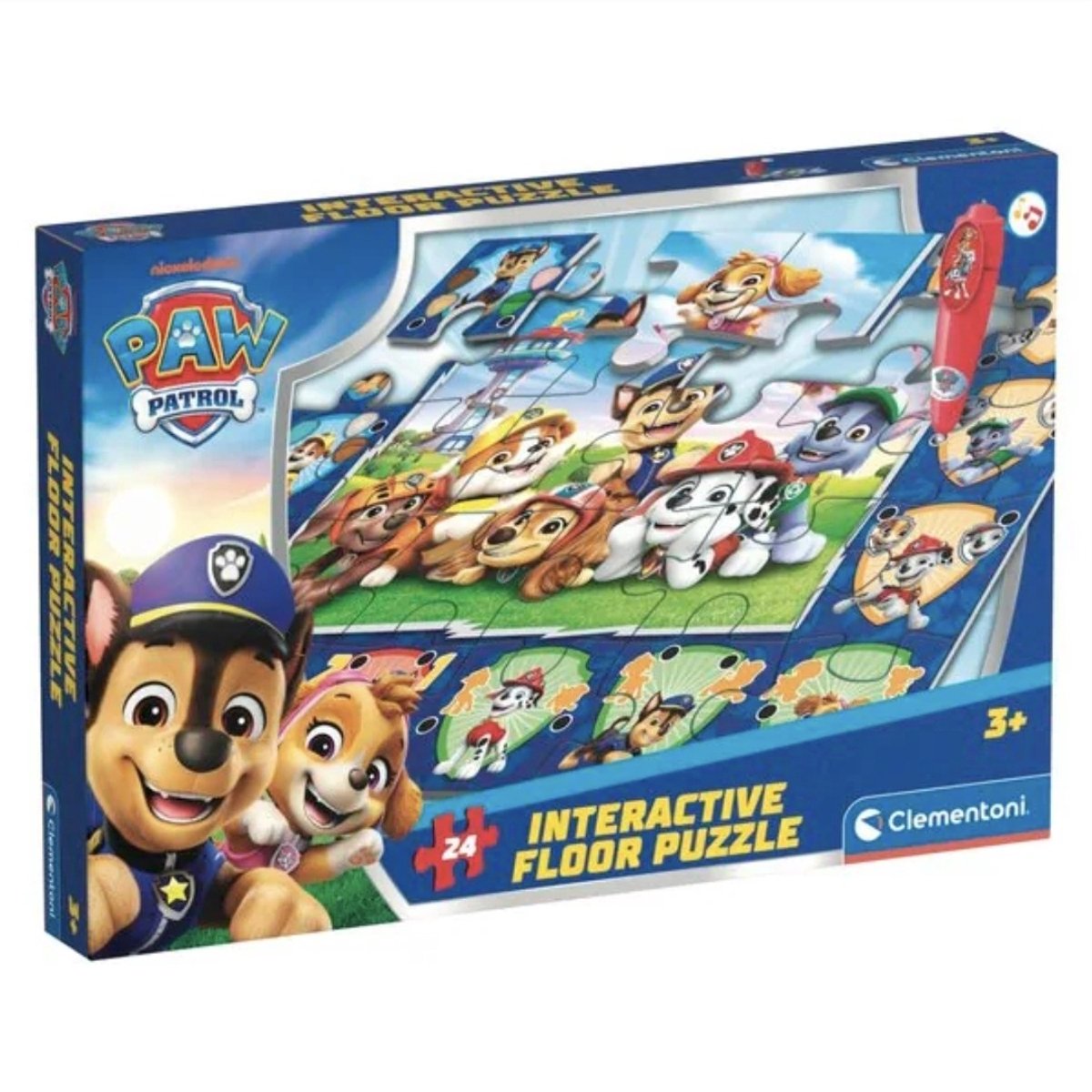 Clementoni - Paw Patrol - Puzzle interattivo da pavimento - 24 pezzi