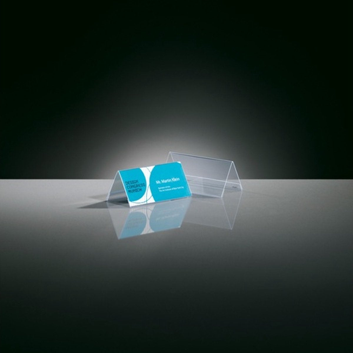 Sigel - soporte de mesa - 95x42mm - transparente - forma de techo - 10 piezas - si-ta138