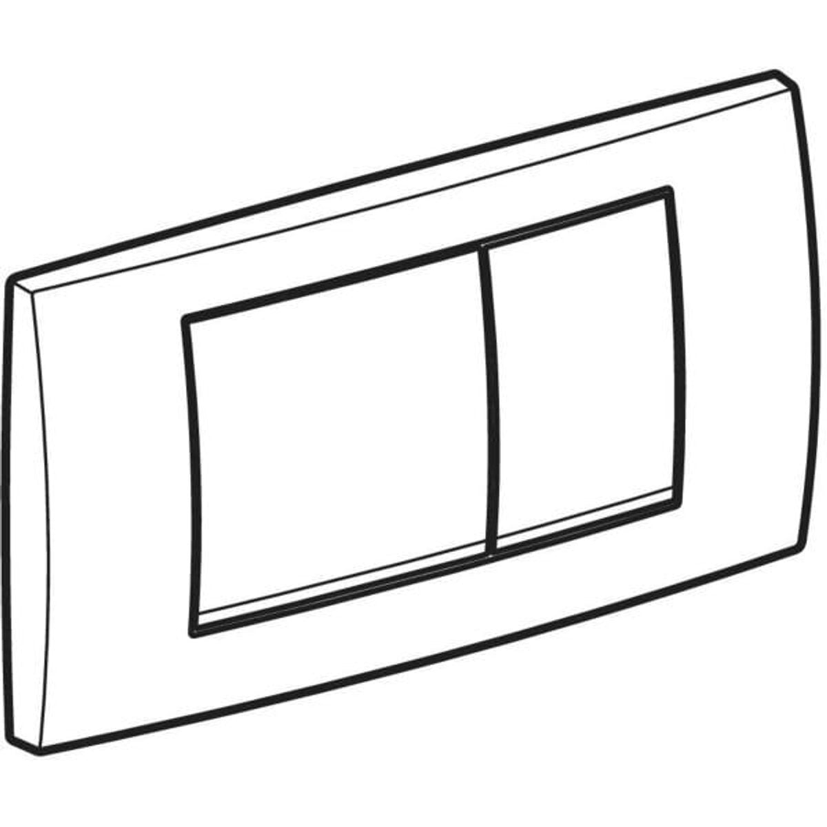 Panel de control Geberit twinline 30 - blanco