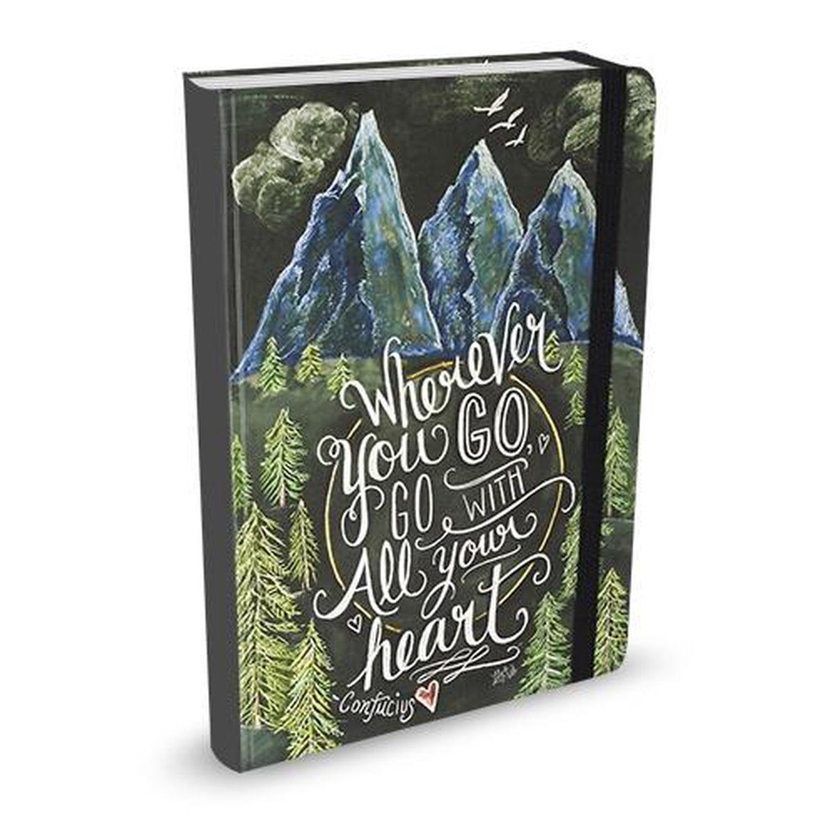 Peter pauper mid size notitieboek wherever you go - go with all your heart