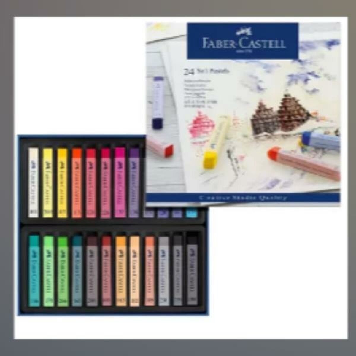 Faber Castell Faber Castell FC-128324 Pastelkrijt Studio SoftPastel Case da 24 pezzi