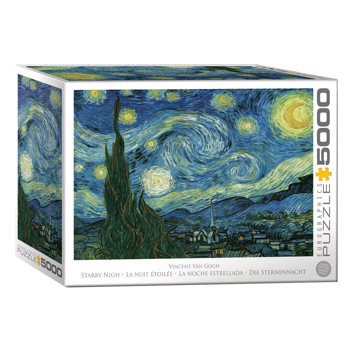 Eurographics - la notte stellata - vincent van gogh - 5000 pezzi 101,5×152,5 cm (l×a) - puzzle d'arte