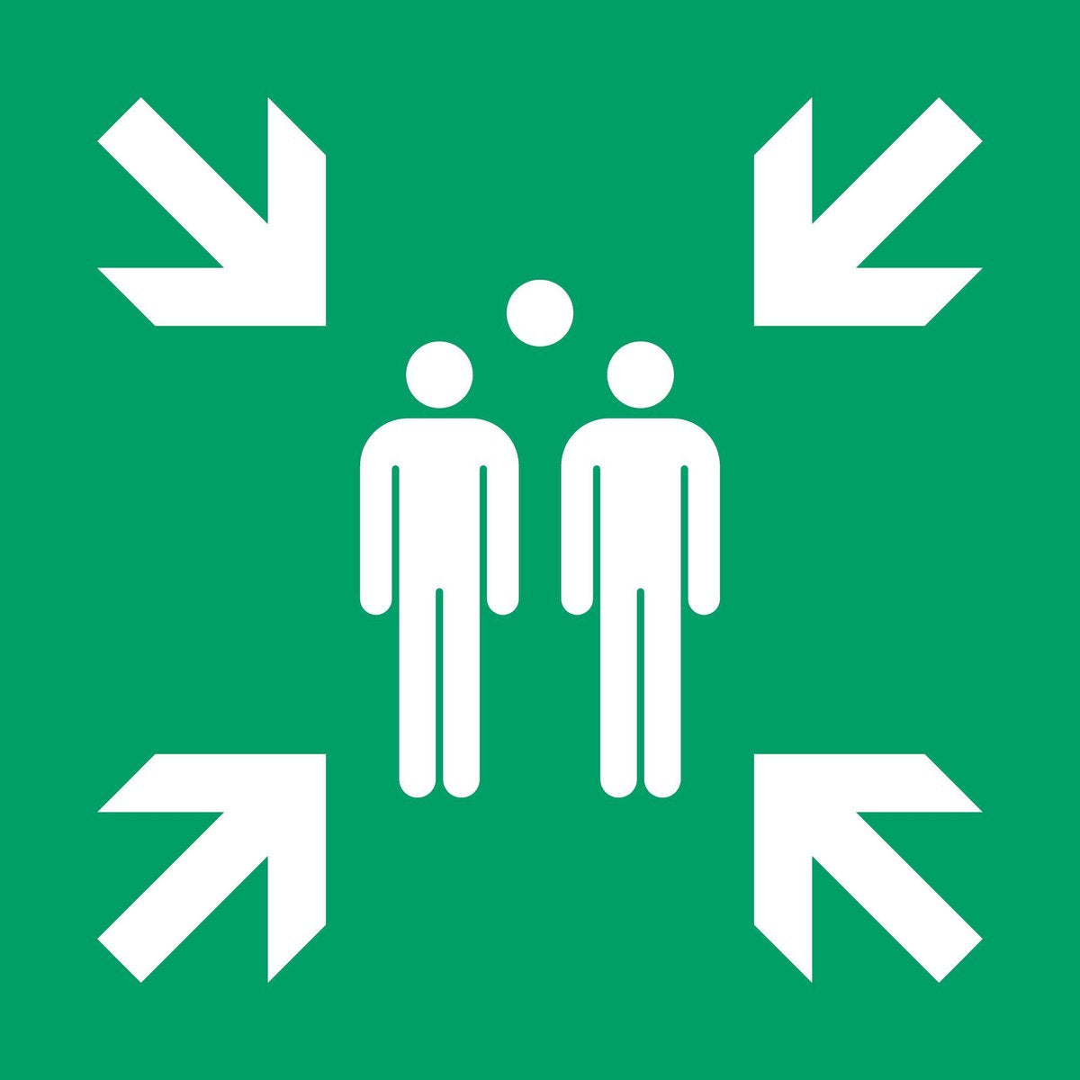 Tarifold pictogram verzamelplaats 300x300mm