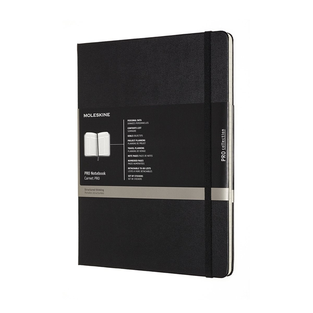 Moleskine professional notitieboek - extra large - hardcover - zwart