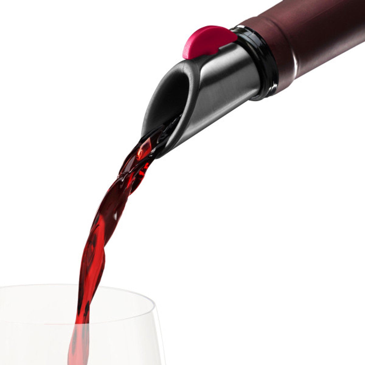 Innovine ™ wijnschenker en stopper in raspberry