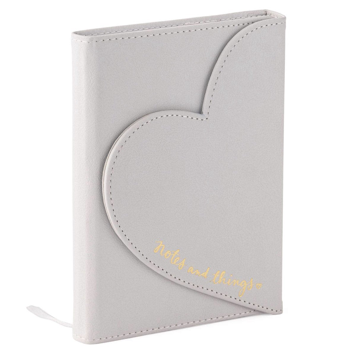 Cuaderno Eccolo - sobre en forma de corazón - gris - línea - aprox. 13x18cm - ec-dl409c