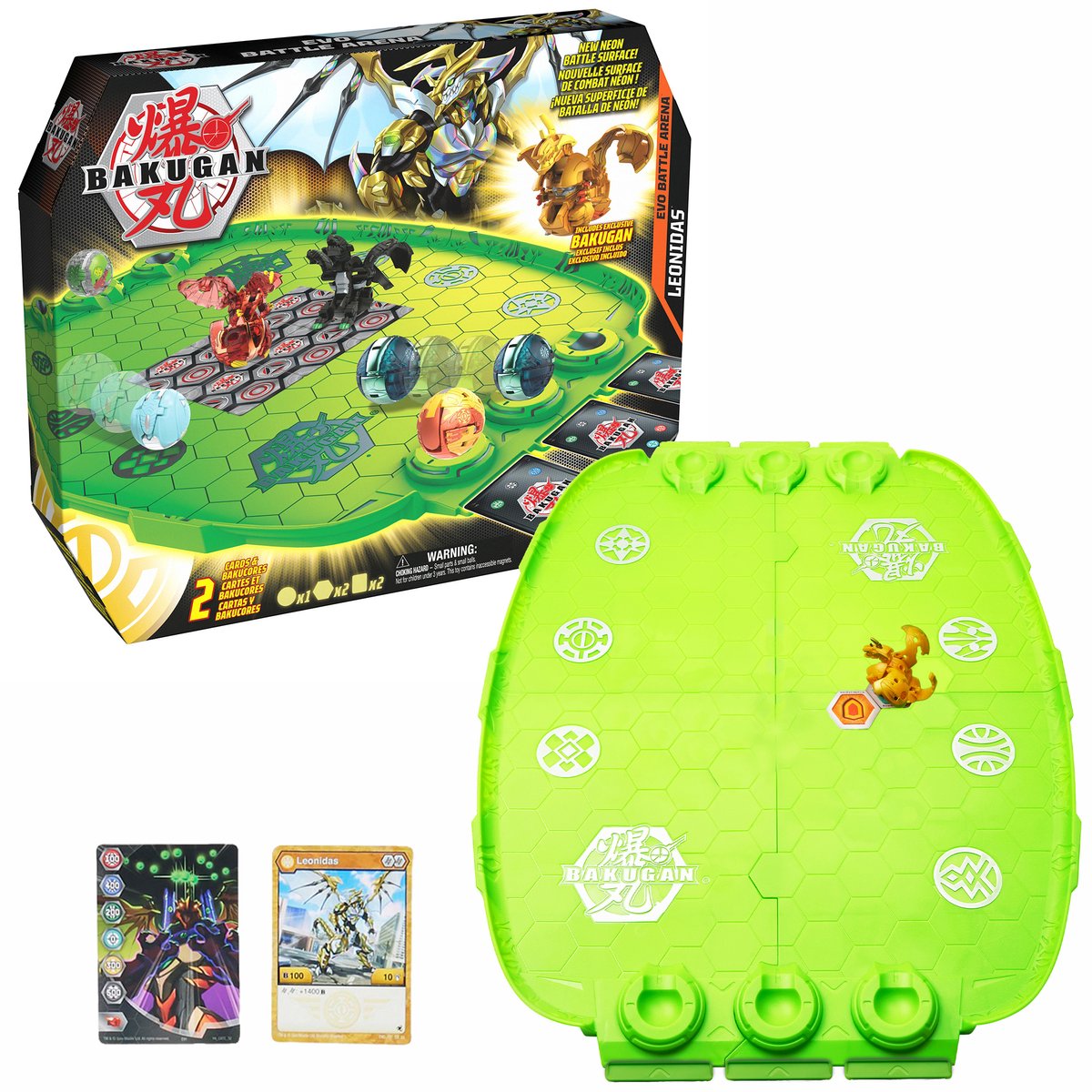 Evoluciones de Bakugan - evo battle arena - con leonidas únicas