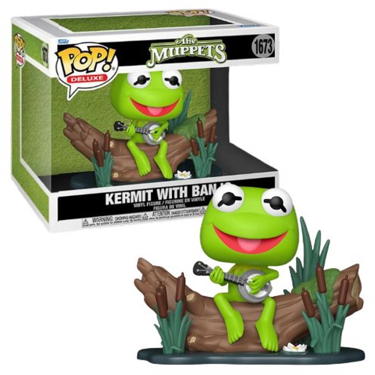 Funko the muppets kermit with banjo (pop! deluxe) vinylfiguur 1673 unisex pop! - neutraal - standard