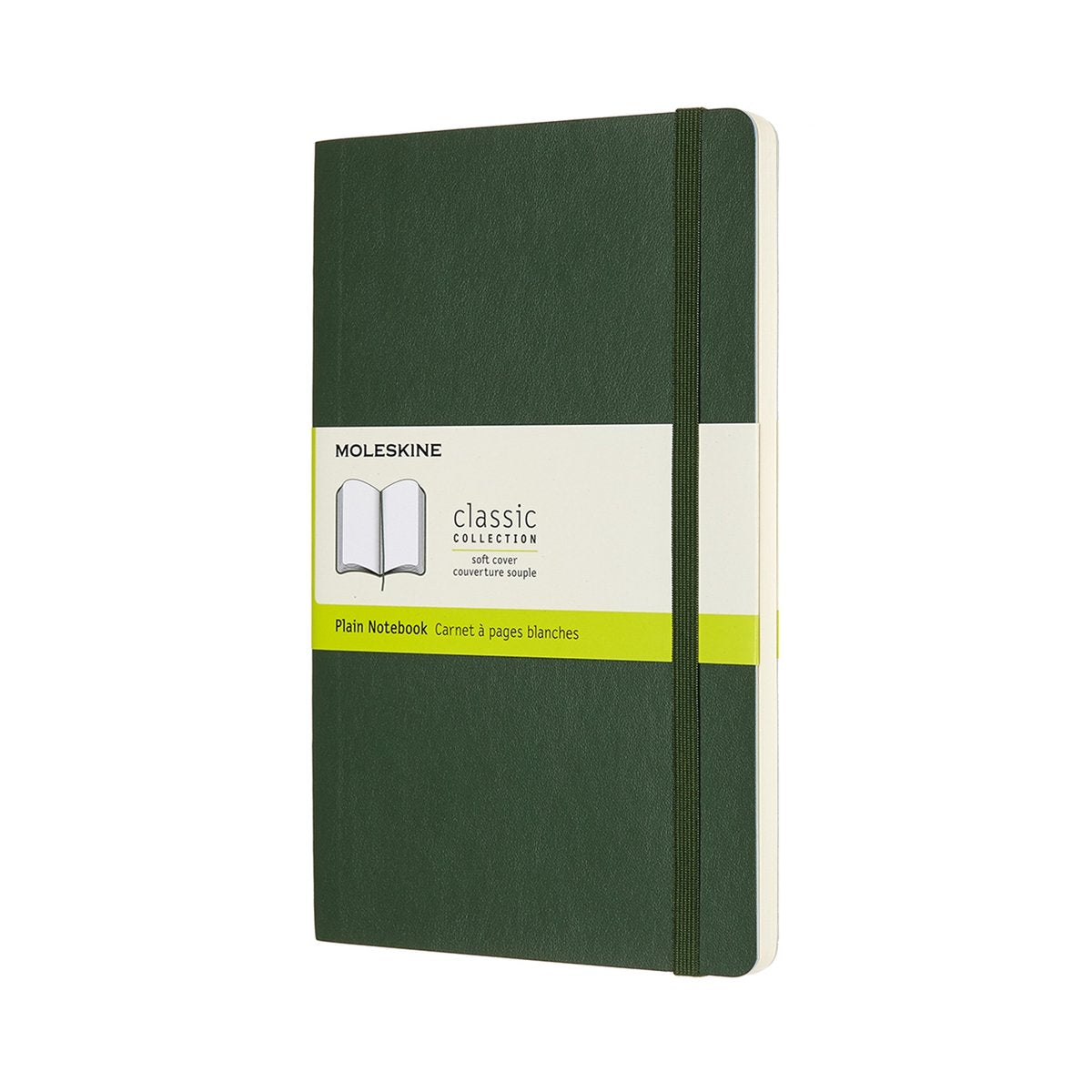 Moleskine classic notitieboek - large - softcover - blanco - mirte groen