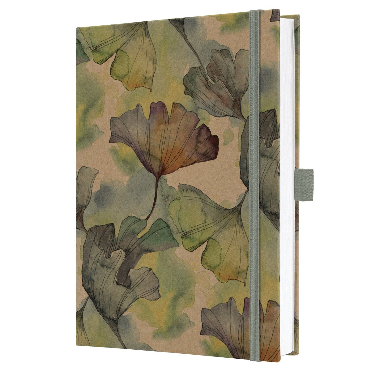 Sigel jolie notitieboek - formaat a5 - kraft - pure ginkgo - si-jn857