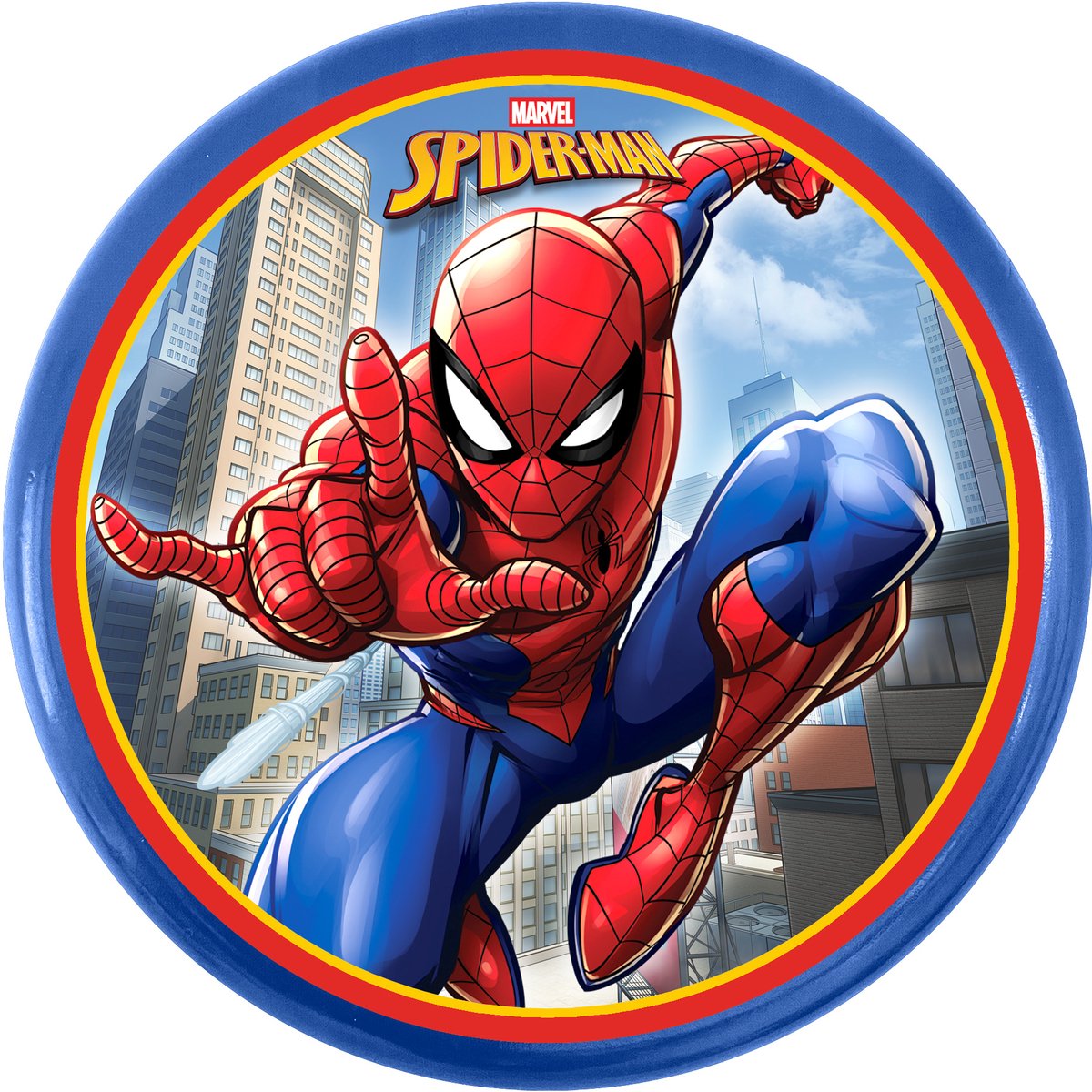 Sombo wurfscheibe spiderman, diferentes colores, plástico