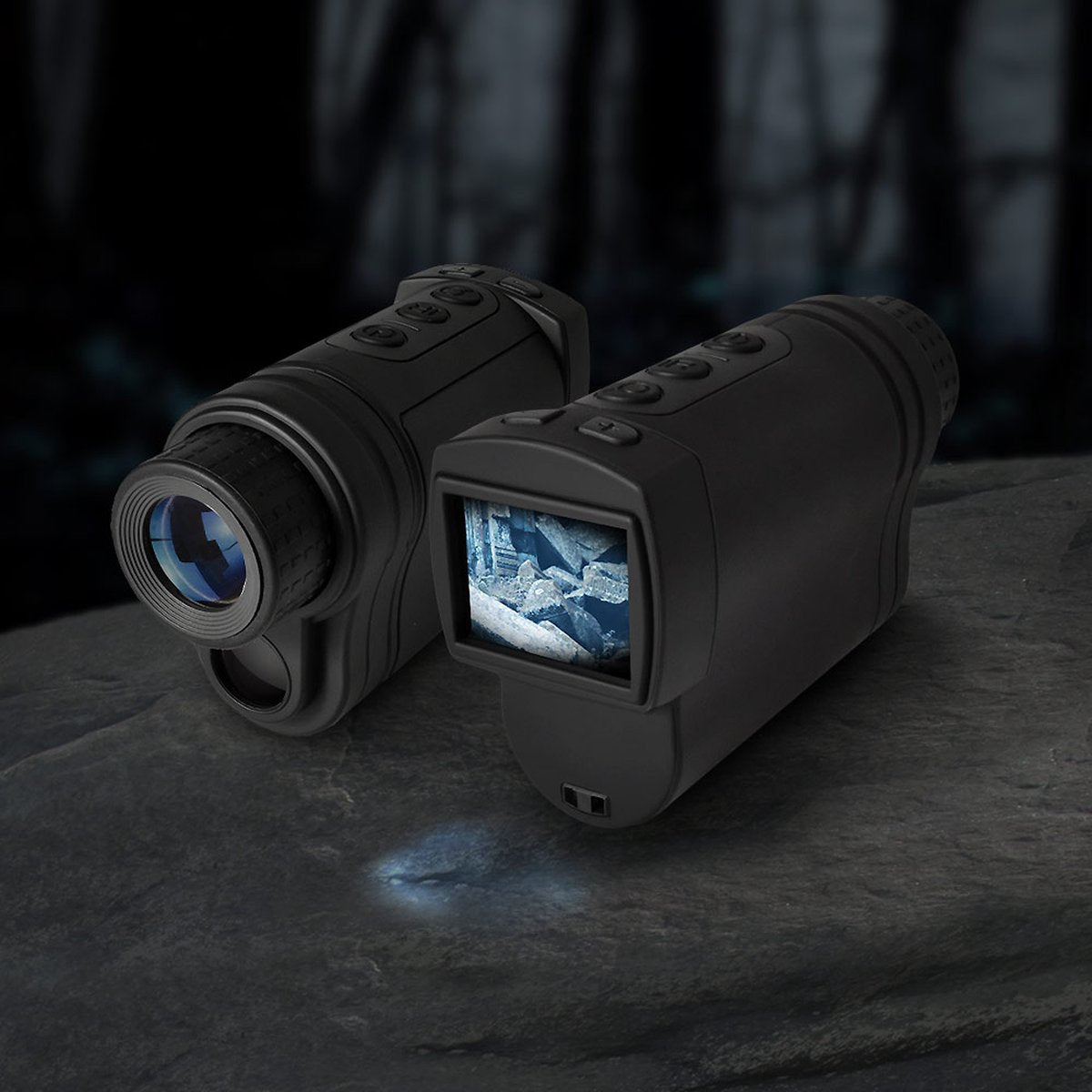 Mikamax picco night vision - monoculare per visione notturna a infrarossi con schermo LCD - binocolo compatto - visione notturna fino a 400 metri