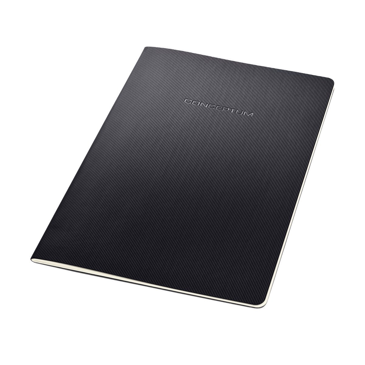 Quaderno Sigel a4 - conceptum - nero - copertina morbida - 64 pagine - 80 grammi - rombo - si-co860