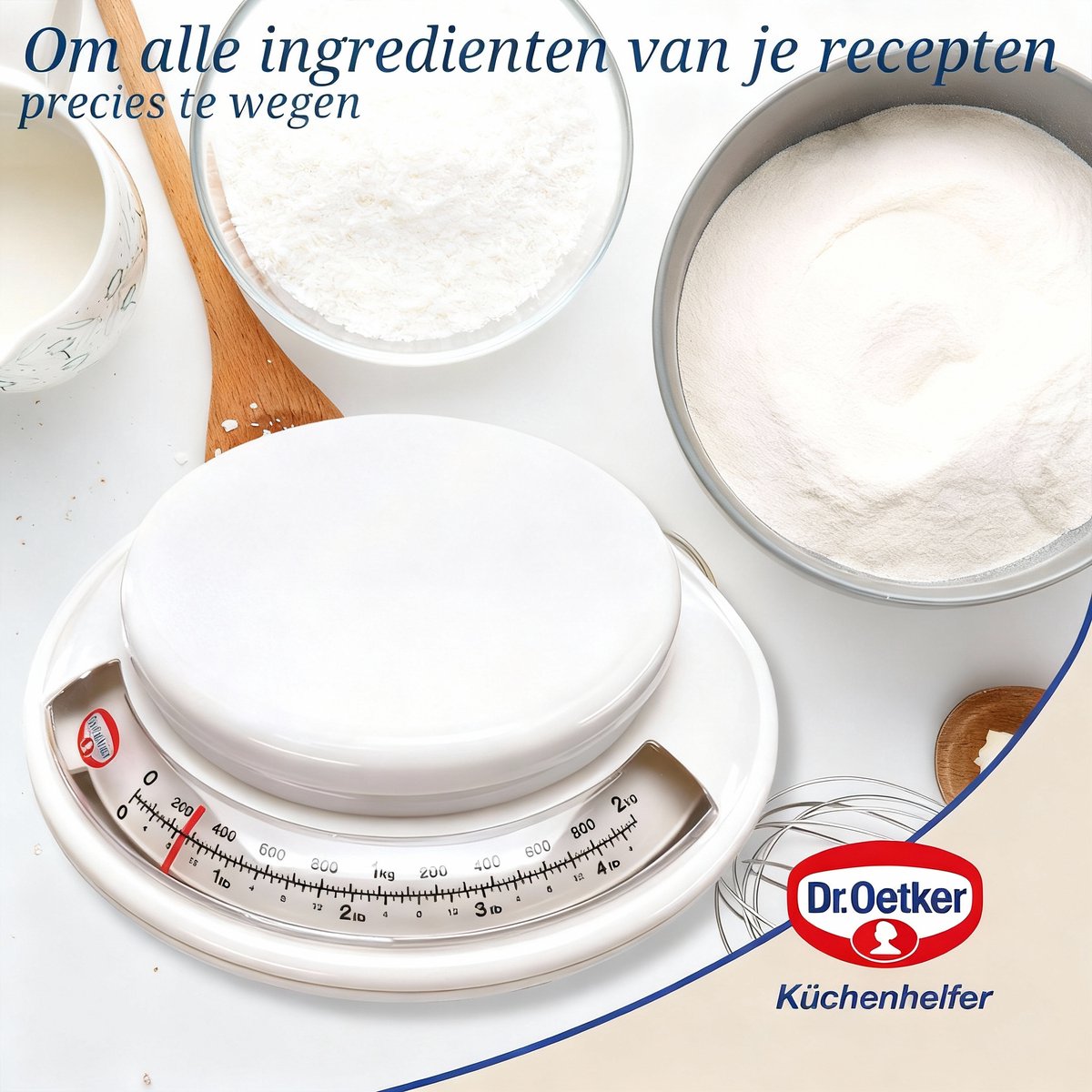 Báscula de cocina analógica Dr. Oetker - diámetro 17 cm
