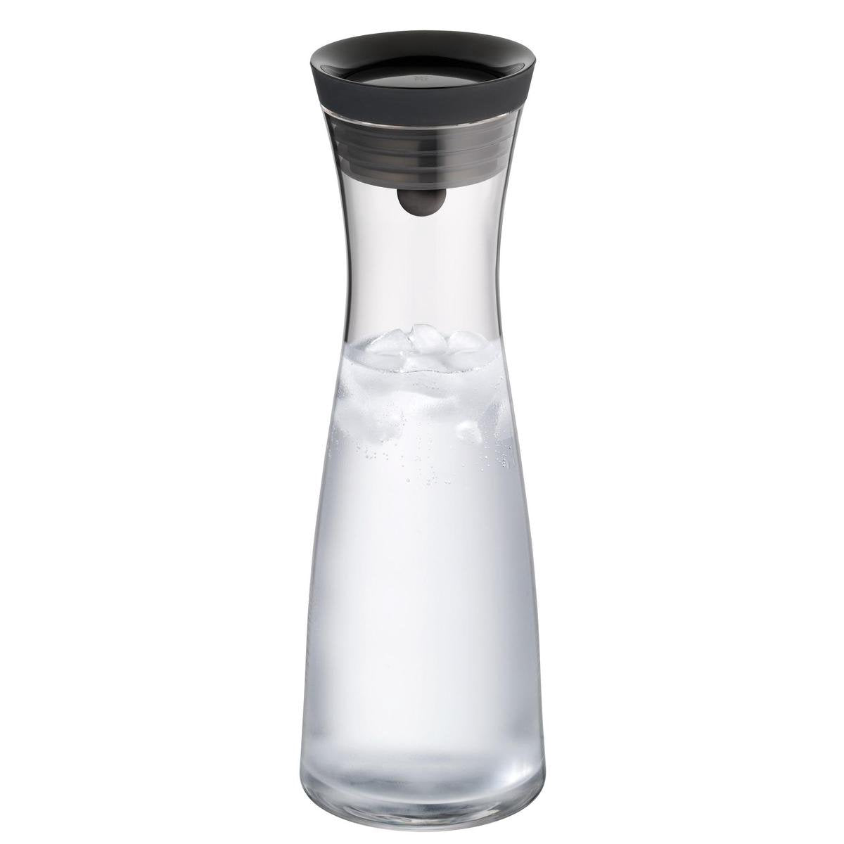 WMF basic - caraffa per acqua - 1,0 l - nera - antigoccia - design elegante