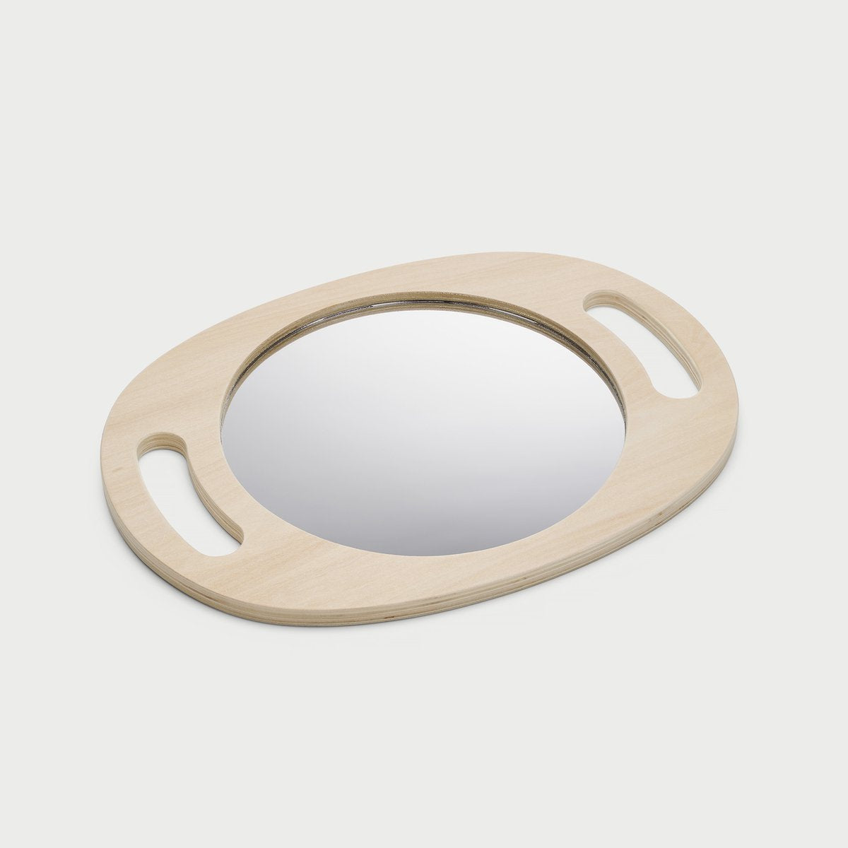 Tickit® espejo de madera fácil de sostener