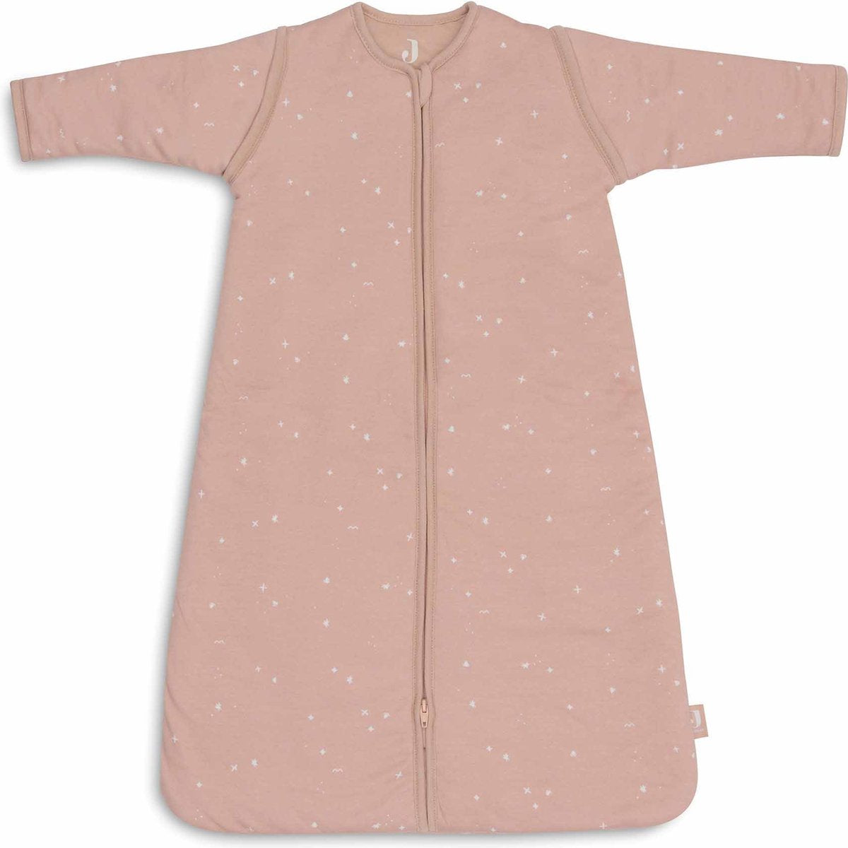Jollein Saco de dormir para bebé de invierno con manga desmontable 90 cm - Twinkling Wild Rose - Saco de dormir de invierno
