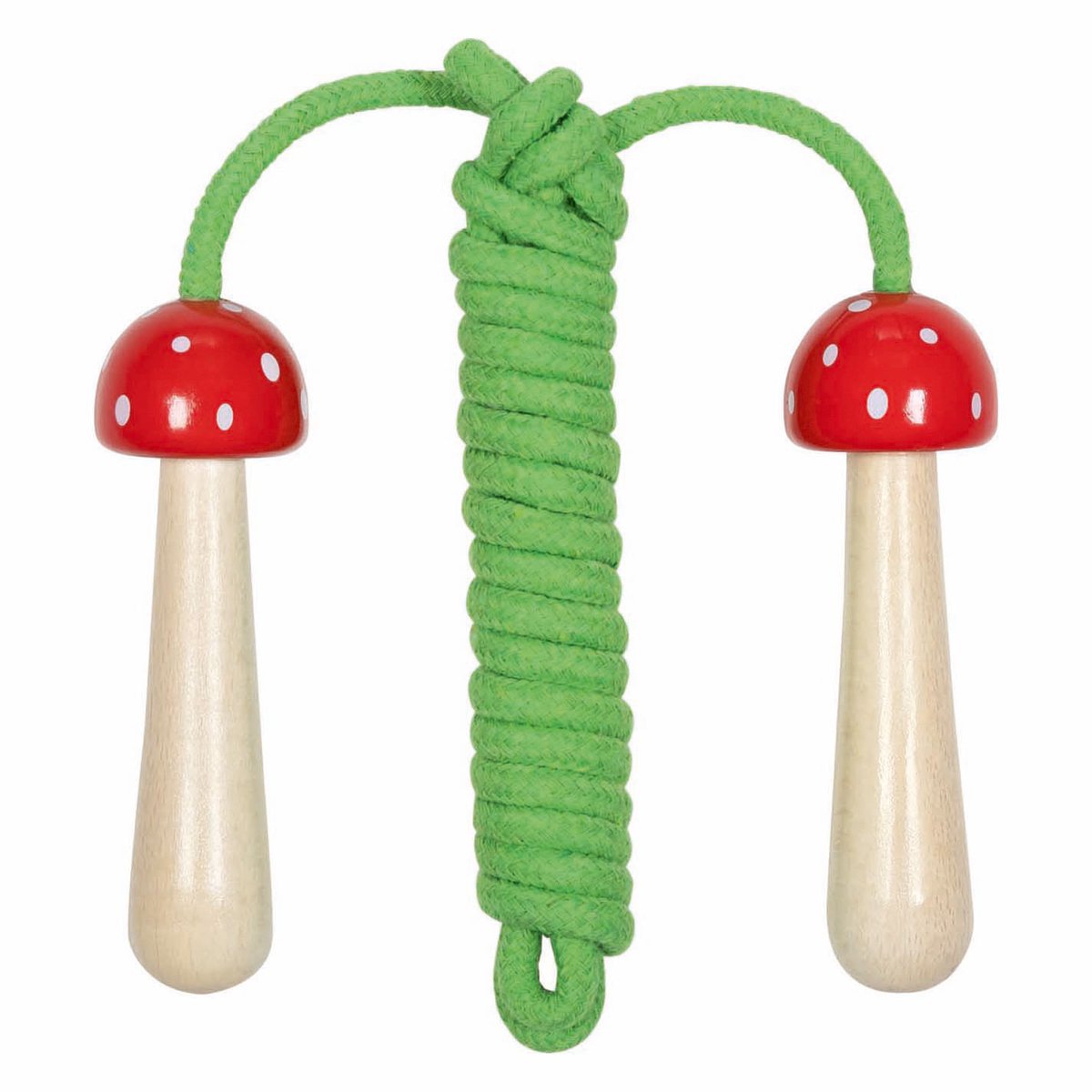 Goki Jumping Rope Wooden Hangle Mushroom