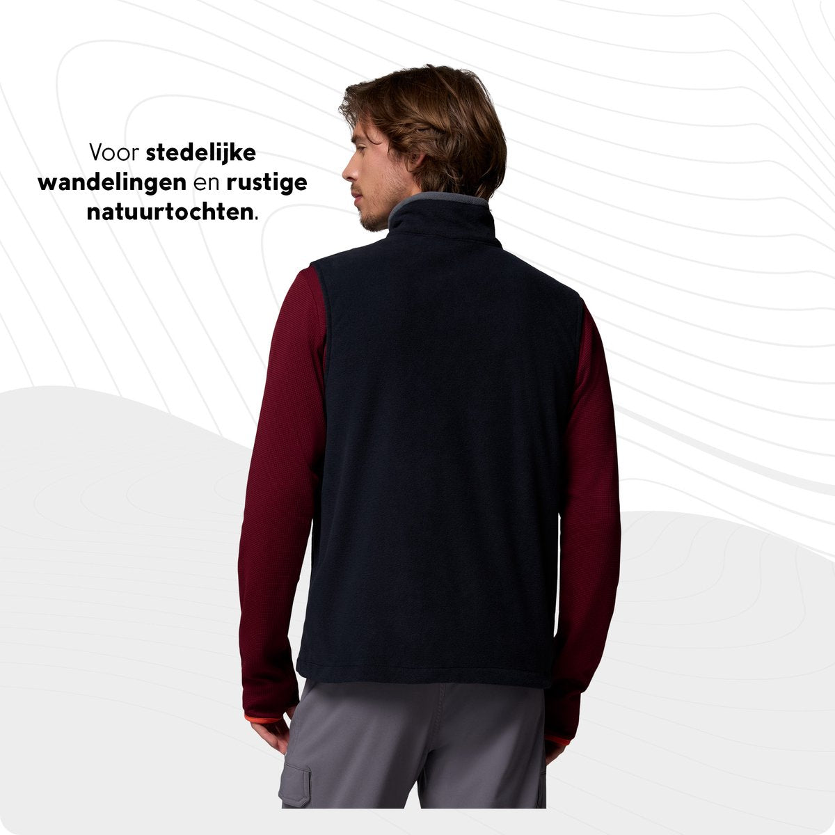 Columbia fast trek™ fleece vest Chaleco de exterior para hombre - negro