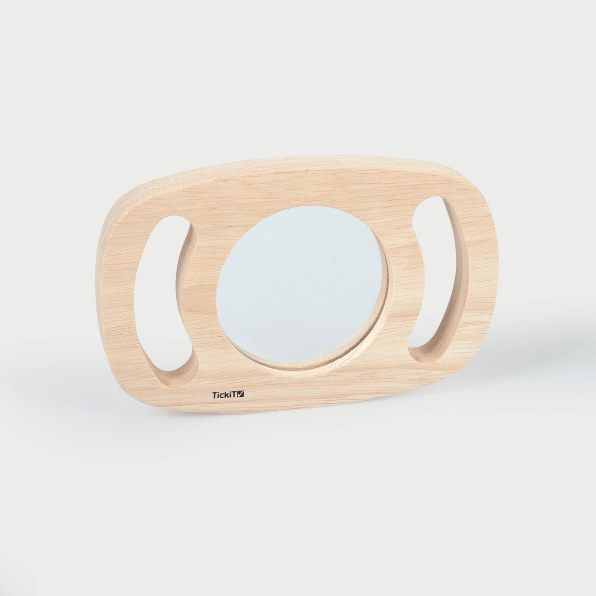 Specchio manuale in legno Ticketit® facile da tenere