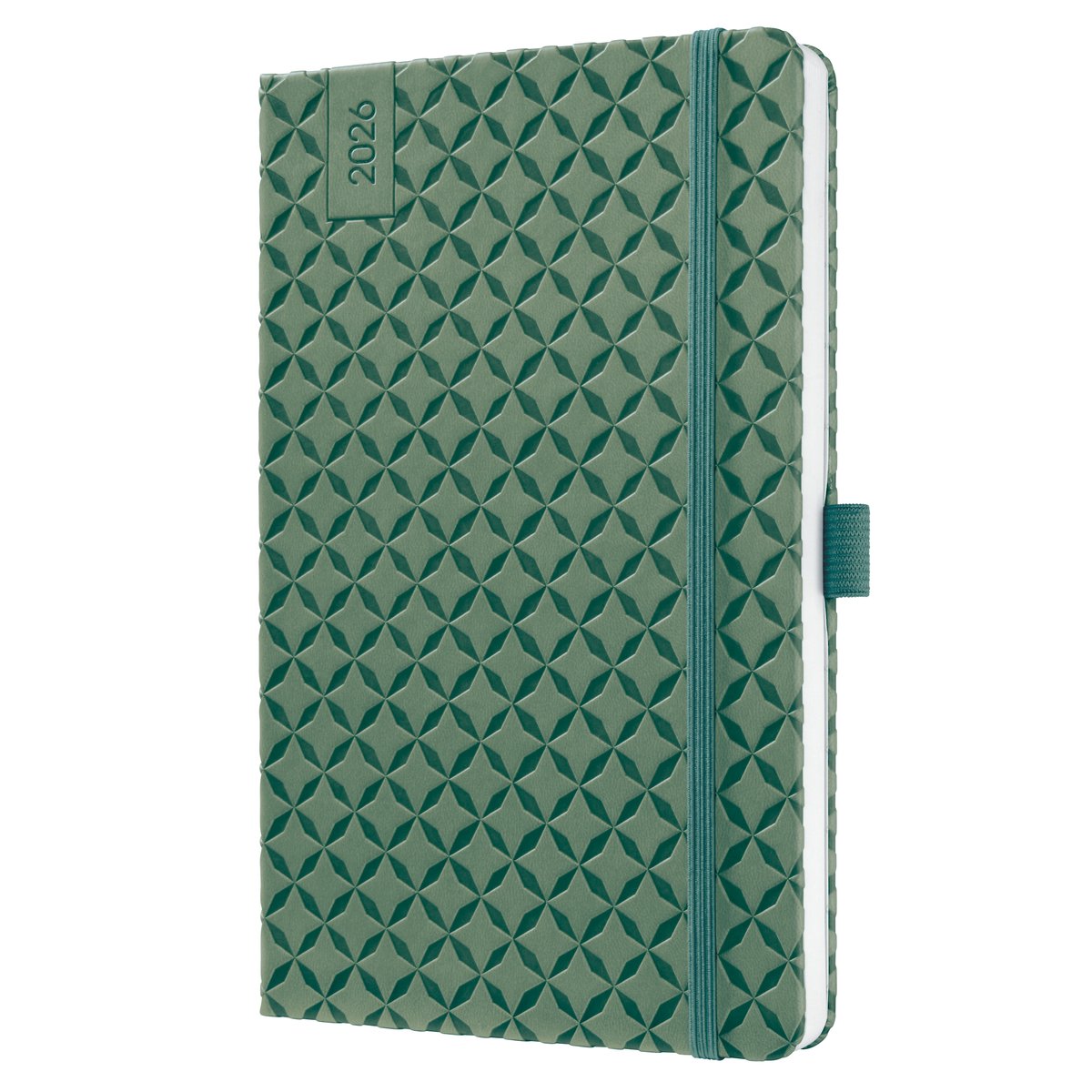 Sigel weekagenda flair 2026 - formaat a5 - natural green - hardcover - si-j6135