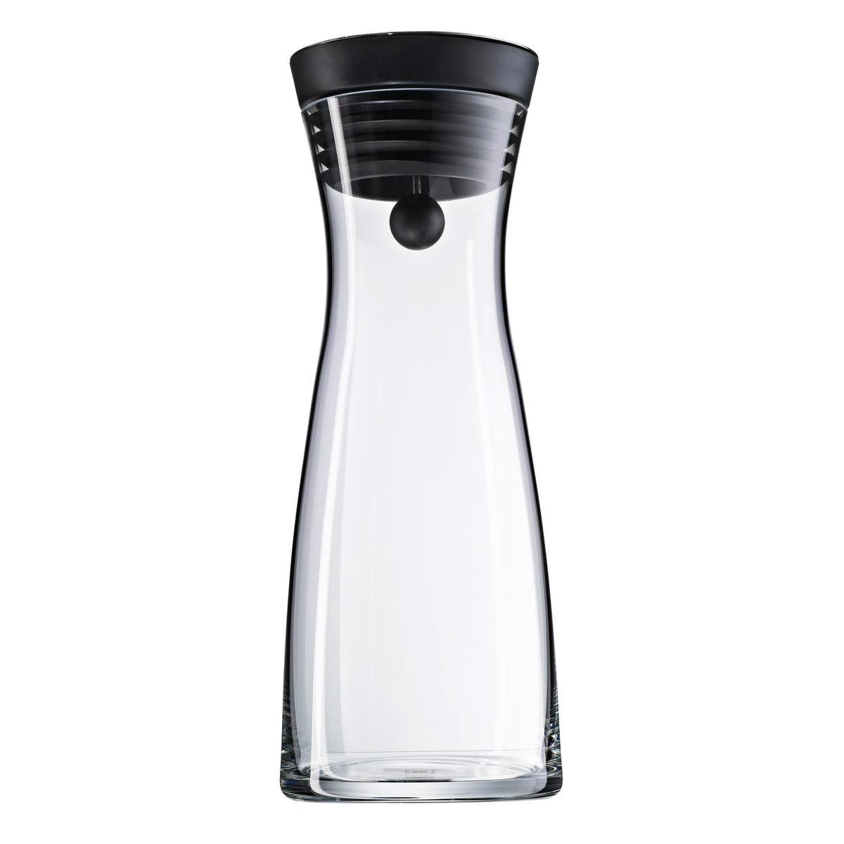 WMF basic - caraffa per acqua - 0,75 l - nera - antigoccia - design elegante