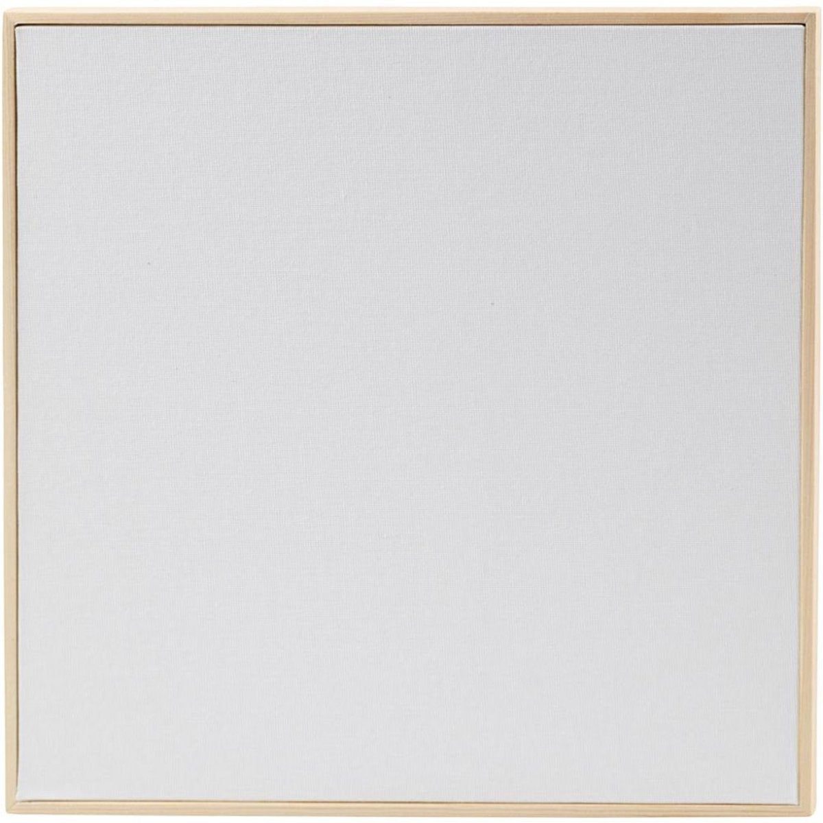 Panel de lienzo Creativ company con marco, dimensiones 30x30 cm, 280 gr, blanco, 1 unidad