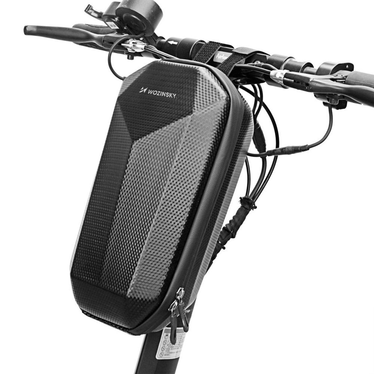 Wozinsky wsb2bk series - bolsa de manillar impermeable para scooter - 4l - material eva - ligera